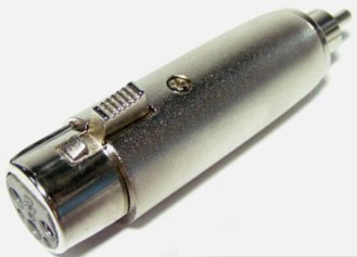 XLR Jack 3 Pin To RCA Plug